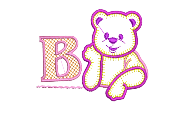 Adorable Teddy Bear with B for Business Use