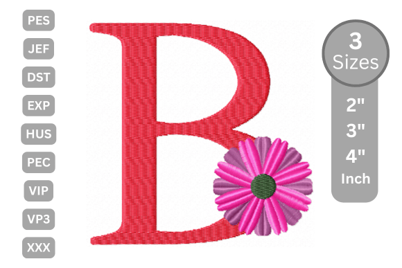 Blossom Alphabet Letter - B: A Festive Touch