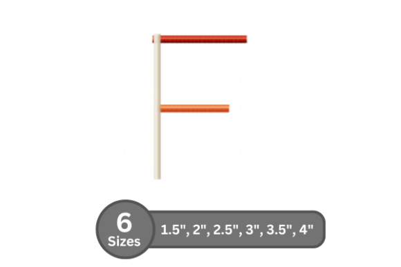 Color Bar Alphabet -F: A Stylish Embroidery Font