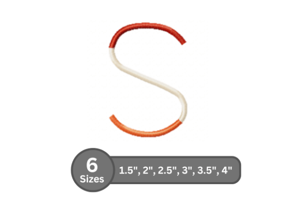 Color Bar Alphabet -S: A Stylish Monogram Choice
