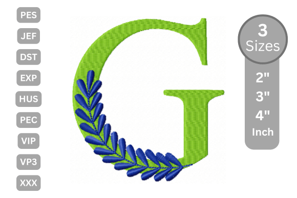 Elegant Floral Alphabet Letter-G Review