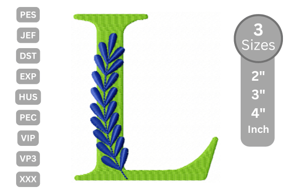 Elegant Floral Alphabet Letter-L: A Designer Review