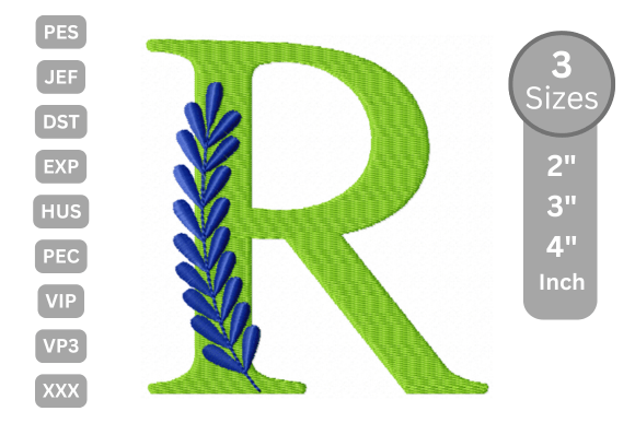 Elegant Floral Alphabet Letter-R Review