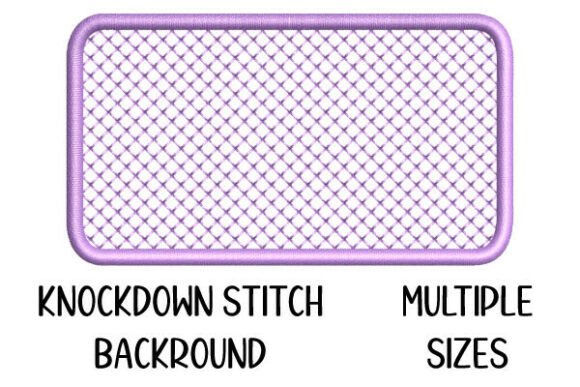 Knockdown Stitch Rounded Rectangle: A Versatile Embroidery Background