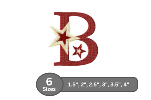 Star Pop Alphabet - B: A Stylish Embroidery Choice