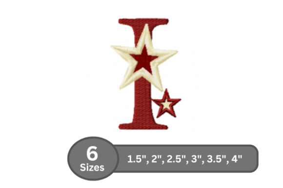 Star Pop Alphabet - I: A Stylish Monogram Choice