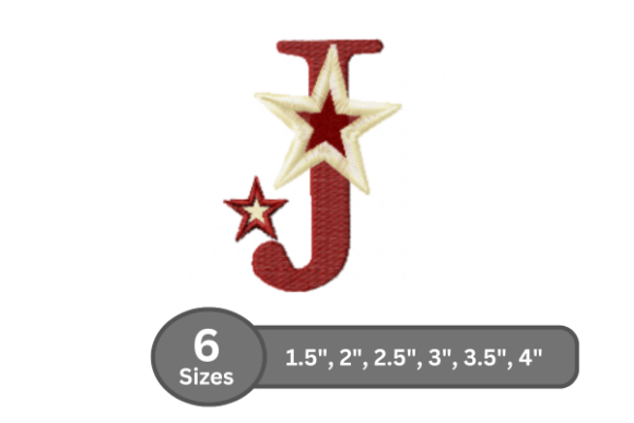 Star Pop Alphabet - J: A Festive Embroidery Gem