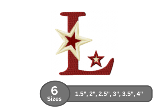 Star Pop Alphabet - L: A Stylish Embroidery Choice
