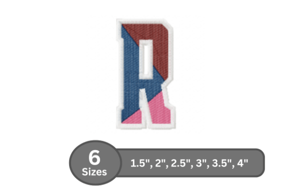 Street Varsity Alphabet -R: A Bold and Stylish Monogram