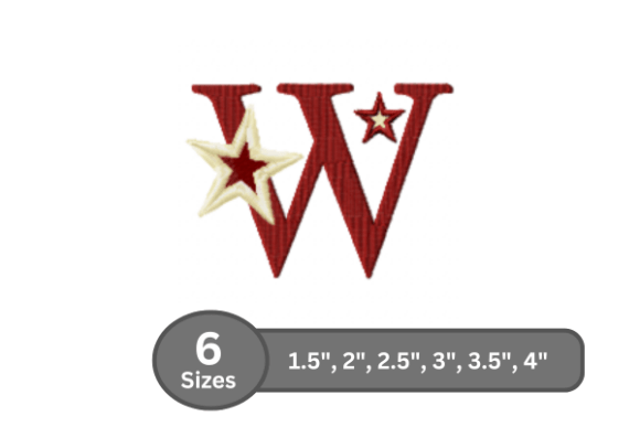 Stylish Star Pop Alphabet -W for Unique Projects